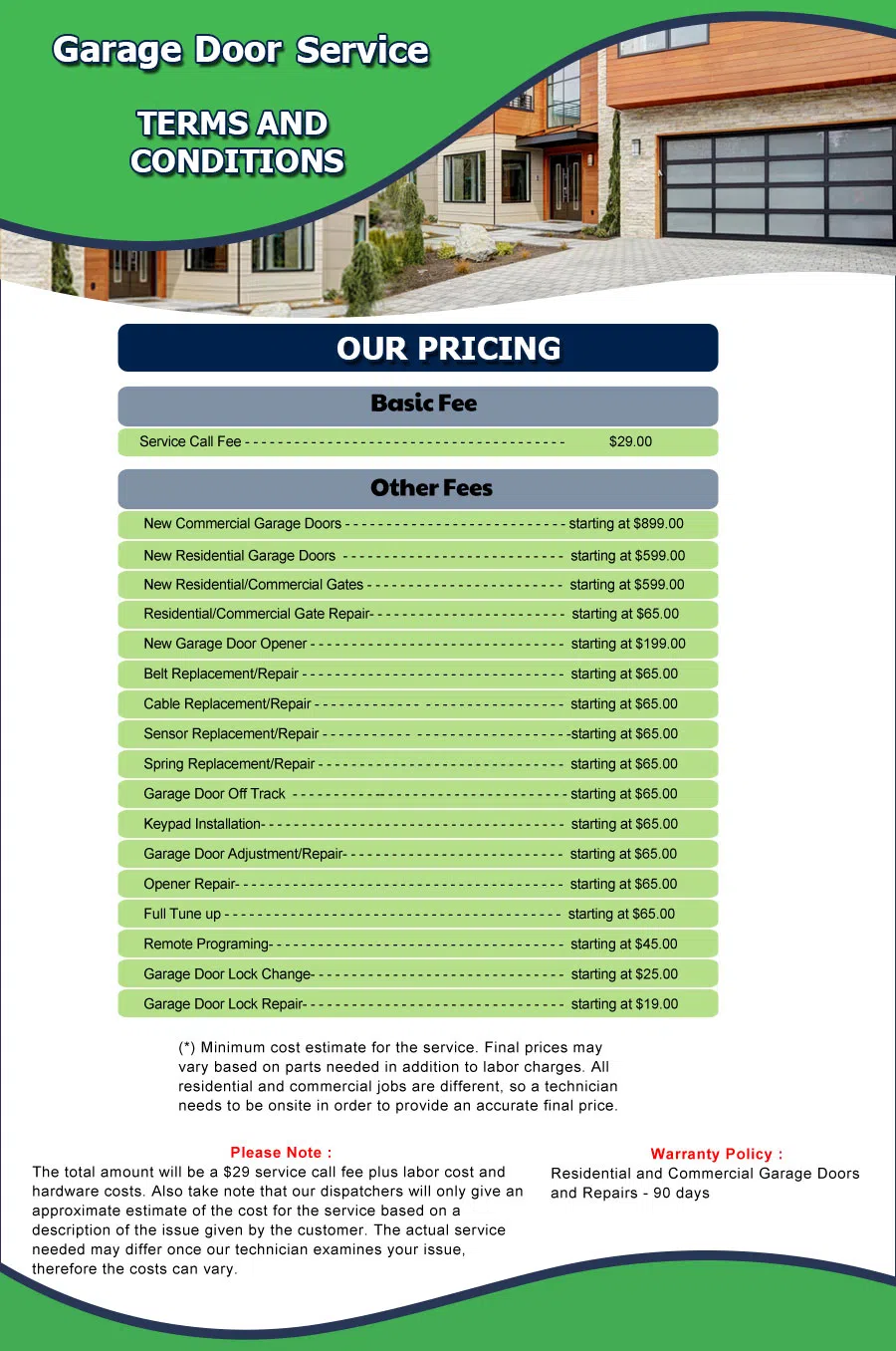 Neighborhood Garage Door Phoenix, AZ 602-718-3546